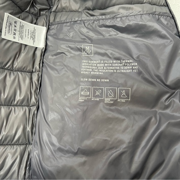 Marc O’ Polo Quilted Waistcoat Vest Recycled Fabric Black Men’s Medium - Picture 9 of 15